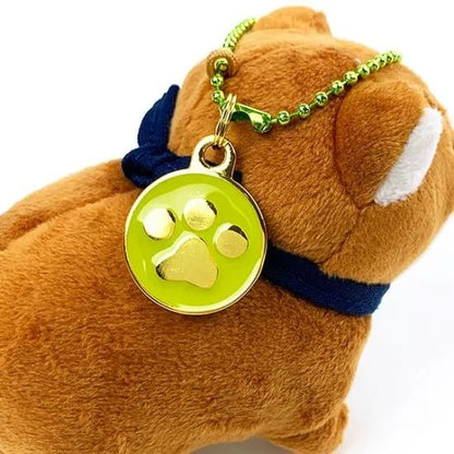 Faithful Dog Mochishiba Plush Keychain w/ Charm - Okaka - SK Japan - PLU-SKJ-0003