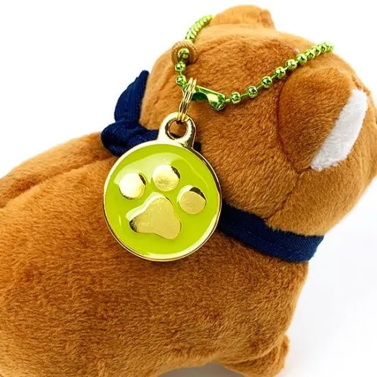 Faithful Dog Mochishiba Plush Keychain w/ Charm - Okaka - SK Japan - PLU-SKJ-0003