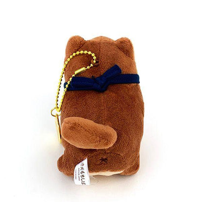 Faithful Dog Mochishiba Plush Keychain w/ Charm - Tuna - SK Japan - PLU-SKJ-0004