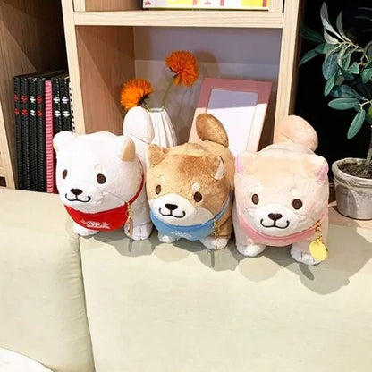 Faithful Dog Mochishiba Plush w/ Charm - Goma - SK Japan - PLU-SKJ-0010