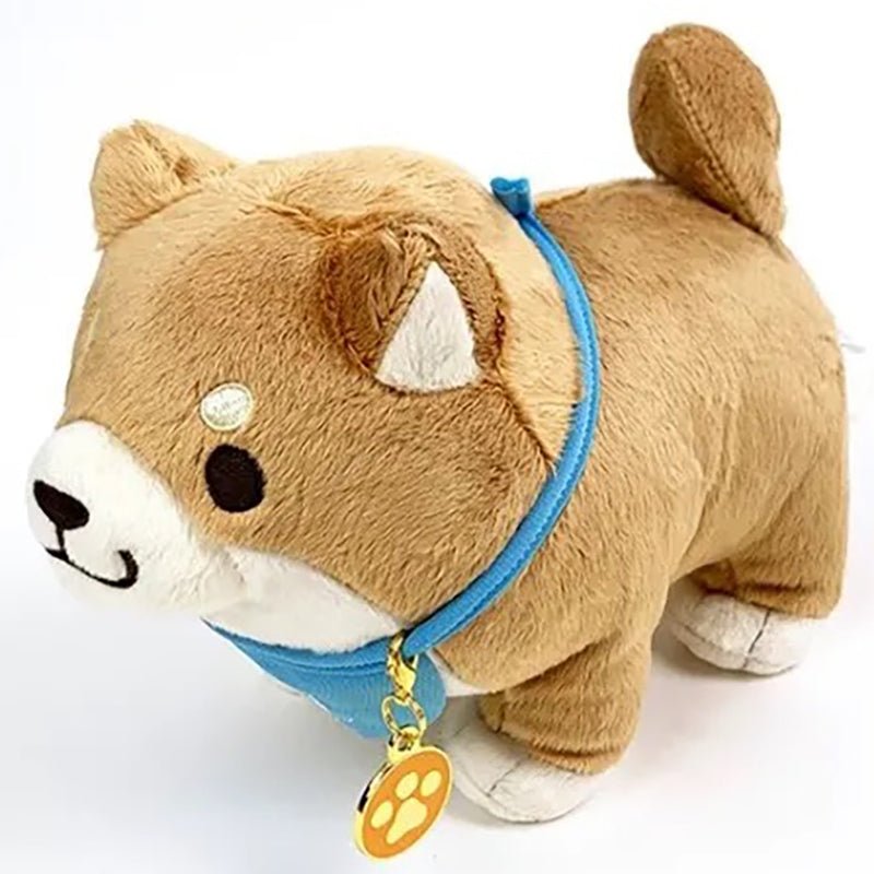 Faithful Dog Mochishiba Plush w/ Charm - Monaka - SK Japan - PLU-SKJ-0009