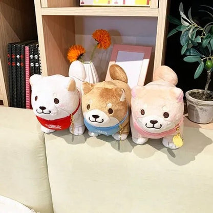 Faithful Dog Mochishiba Plush w/ Charm - Monaka - SK Japan - PLU-SKJ-0009