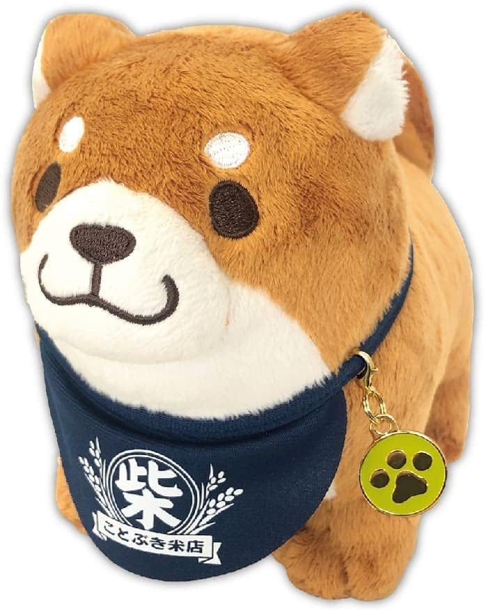Faithful Dog Mochishiba Plush w/ Charm - Okaka - SK Japan - PLU-SKJ-0007