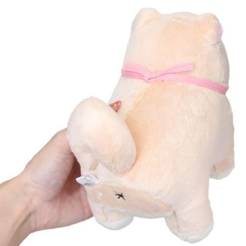 Faithful Dog Mochishiba Plush w/ Charm - Sakura - SK Japan - PLU-SKJ-0008