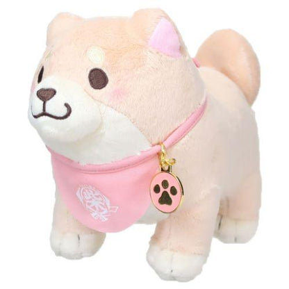Faithful Dog Mochishiba Plush w/ Charm - Sakura - SK Japan - PLU-SKJ-0008
