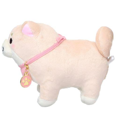 Faithful Dog Mochishiba Plush w/ Charm - Sakura - SK Japan - PLU-SKJ-0008