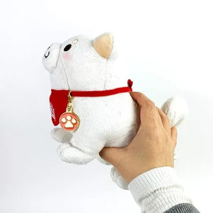 Faithful Dog Mochishiba Plush w/ Charm - Ume - SK Japan - PLU-SKJ-0006