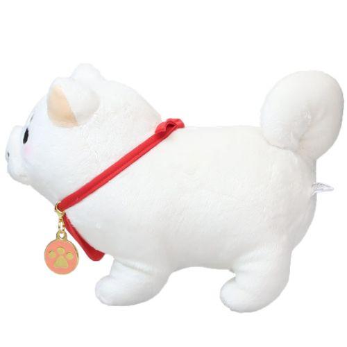 Faithful Dog Mochishiba Plush w/ Charm - Ume - SK Japan - PLU-SKJ-0006