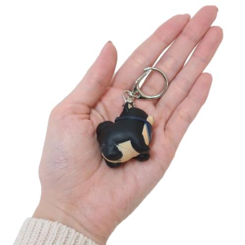 Faithful Dog Mochishiba Sofubi Soft Vinyl Figure Mascot Keychain - Goma - SK Japan - KEY-SKJ-0005