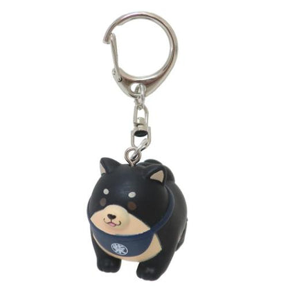 Faithful Dog Mochishiba Sofubi Soft Vinyl Figure Mascot Keychain - Goma - SK Japan - KEY-SKJ-0005