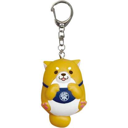 Faithful Dog Mochishiba Sofubi Soft Vinyl Figure Mascot Keychain - Lying Okaka - SK Japan - KEY-SKJ-0002