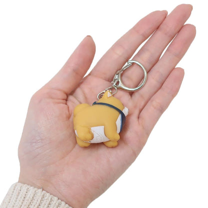Faithful Dog Mochishiba Sofubi Soft Vinyl Figure Mascot Keychain - Okaka - SK Japan - KEY-SKJ-0004