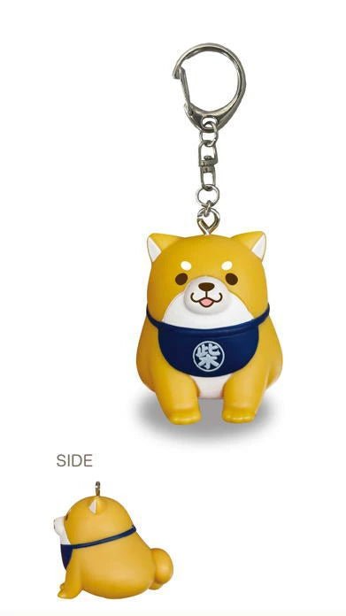 Faithful Dog Mochishiba Sofubi Soft Vinyl Figure Mascot Keychain - Sitting Okaka - SK Japan - KEY-SKJ-0001