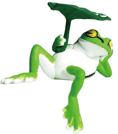 Fuchiyasumi Tree Frog Lounging Mini Figure Gashapon Complete Set Gacha - GPN-YEL-0036SET