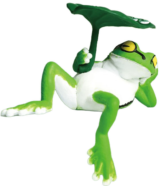 Fuchiyasumi Tree Frog Lounging Mini Figure Gashapon Complete Set Gacha - GPN-YEL-0036SET