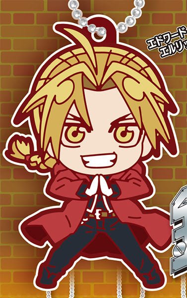 Fullmetal Alchemist Defo Raba! Rubber Keychain Gashapon Complete Set Gacha - GPN-TTA-0104SET