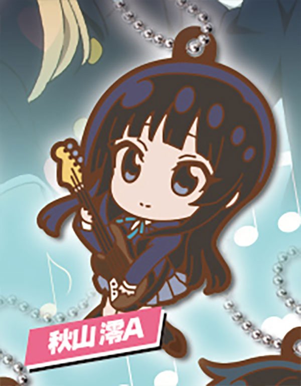 K - ON! Defo Raba! Rubber Keychain Gashapon Complete Set Gacha - GPN-TTA-0101SET
