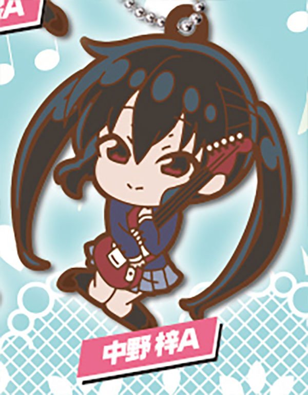 K - ON! Defo Raba! Rubber Keychain Gashapon Complete Set Gacha - GPN-TTA-0101SET