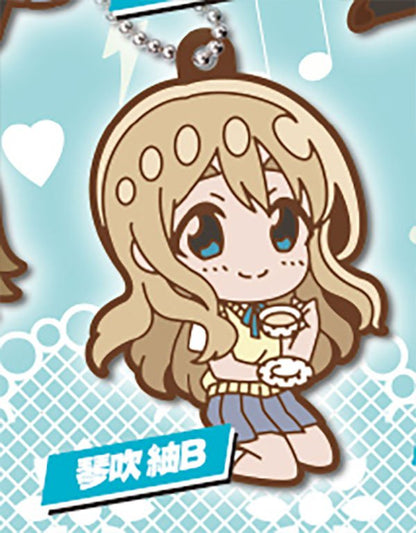 K - ON! Defo Raba! Rubber Keychain Gashapon Complete Set Gacha - GPN-TTA-0101SET