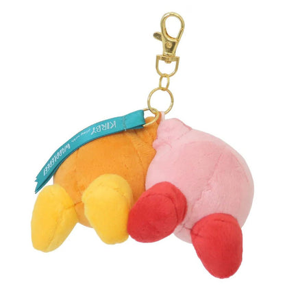 Kirby Mascot Kirby Play with Waddle Dee Mascot Friends Keychain Plush - PLU-SAN-0030