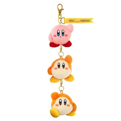 Kirby Play with Waddle Dee Mascot Preparation Exercises Keychain Plush - PLU-SAN-0031