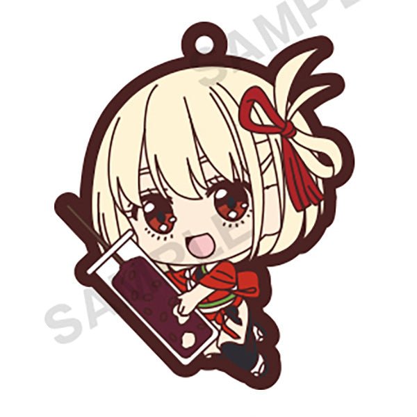 Lycoris Recoil Mugyumini Capsule Rubber Strap Keychain Gacha Gashapon Complete Set - GPN-BSH-0004SET