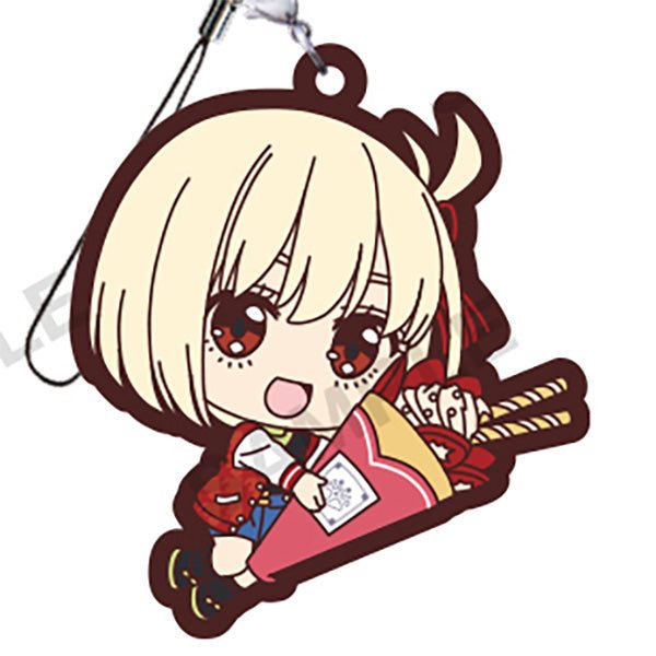 Lycoris Recoil Mugyumini Capsule Rubber Strap Keychain Gacha Gashapon Complete Set - GPN-BSH-0004SET