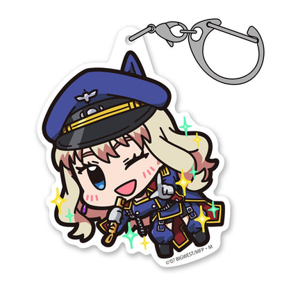 Macross F - Sheryl Nome - Tsumamare Pinched Acrylic Strap Keychain - KEY-COS-0049