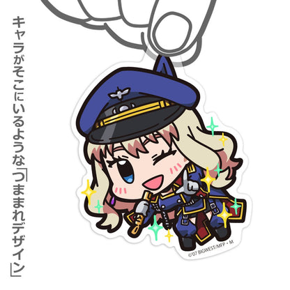 Macross F - Sheryl Nome - Tsumamare Pinched Acrylic Strap Keychain - KEY-COS-0049