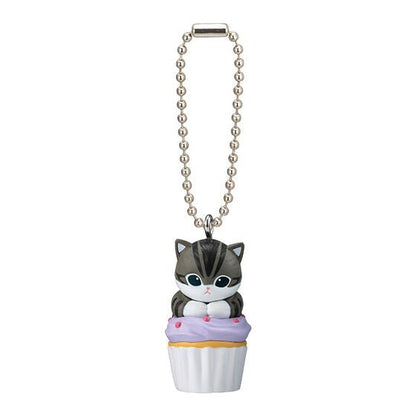 Mofusand Cupcake Nyan Cat Mascot Figure Keychain Gashapon Complete Set Gacha - GPN-BAN-0038SET