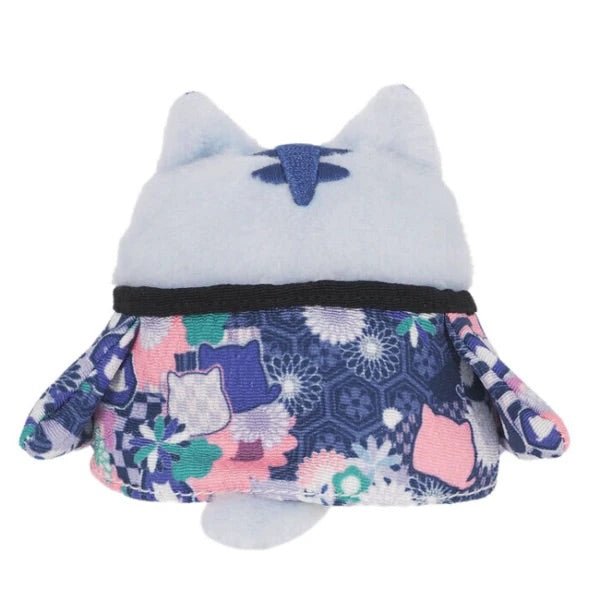 Neko Dango Plush Cat - Blue Haori (Kyoto Exclusive) - PLU-SAN-0019
