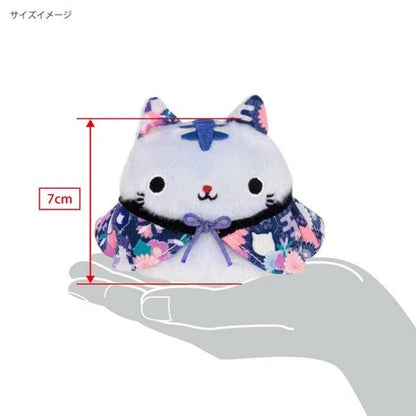 Neko Dango Plush Cat - Blue Haori (Kyoto Exclusive) - PLU-SAN-0019