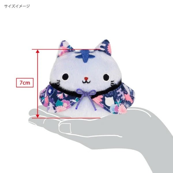 Neko Dango Plush Cat - Blue Haori (Kyoto Exclusive) - PLU-SAN-0019