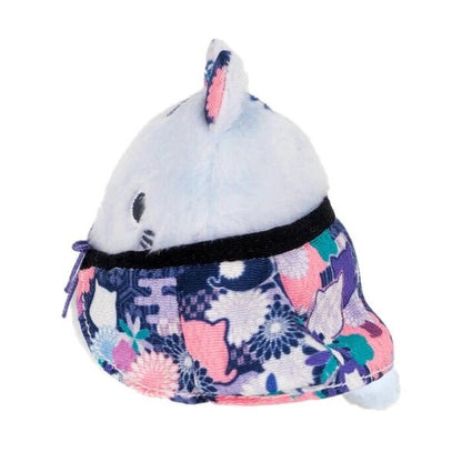 Neko Dango Plush Cat - Blue Haori (Kyoto Exclusive) - PLU-SAN-0019