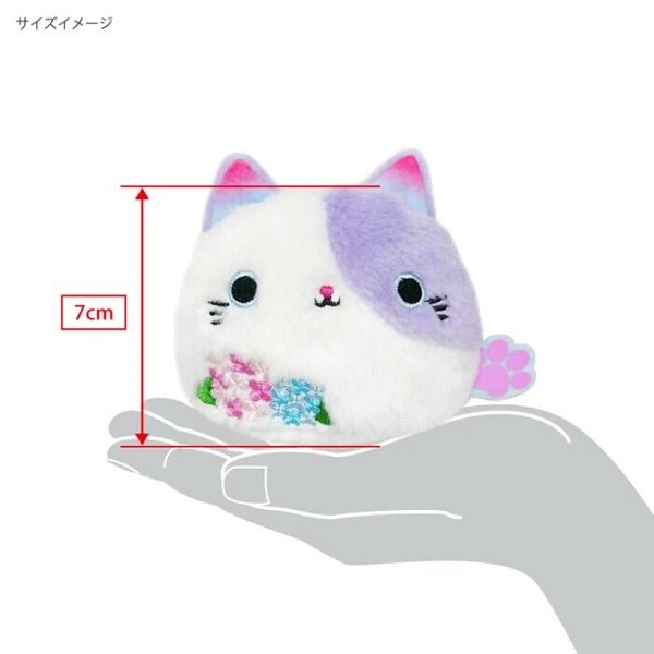 Neko Dango Plush Cat - Hydrangea Flower - PLU-SAN-0024
