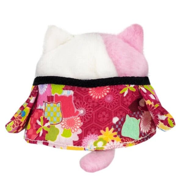 Neko Dango Plush Cat - Red Haori (Kyoto Exclusive) - PLU-SAN-0018