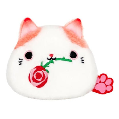 Neko Dango Plush Cat - Rose Flower - PLU-SAN-0020