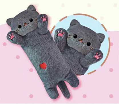 Nigitte! Nyanko Pukyu - Squeeze Kitty Long Cat Kawaii Plush Toy Kuro Black Ver - PLU-YEL-0002A-