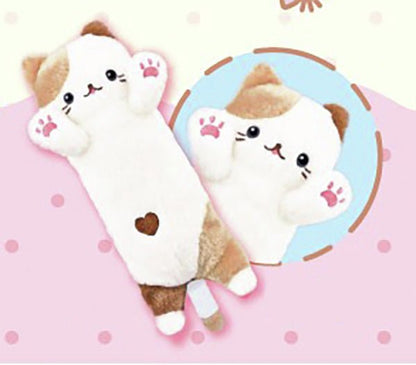 Nigitte! Nyanko Pukyu - Squeeze Kitty Long Cat Kawaii Plush Toy Mike Calico Ver - PLU-YEL-0002D-