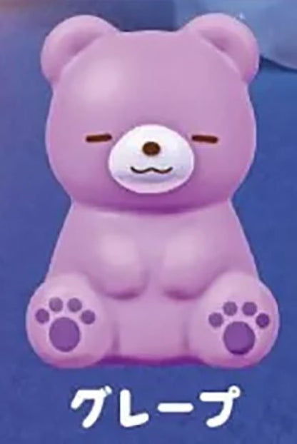 Osuwari Kumasan Sofubi Light 2 Sitting Bear Vinyl Figure Gashapon Complete Set Gacha - GPN-YEL-0030SET
