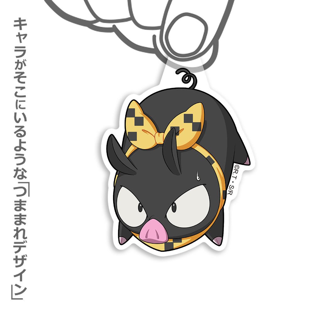 Ranma 1/2 - P - chan - Tsumamare Pinched Acrylic Strap Keychain - KEY-COS-0060