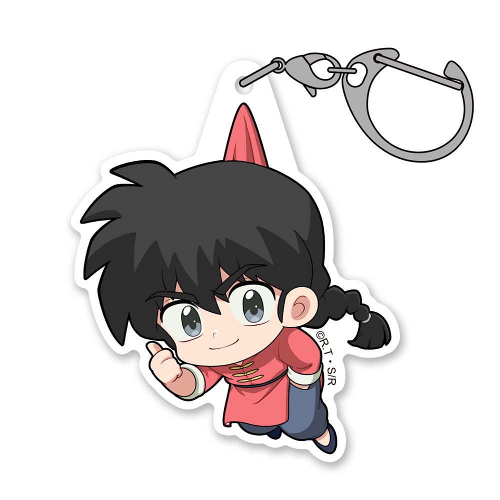 Ranma 1/2 - Ranma - Tsumamare Pinched Acrylic Strap Keychain - KEY-COS-0057
