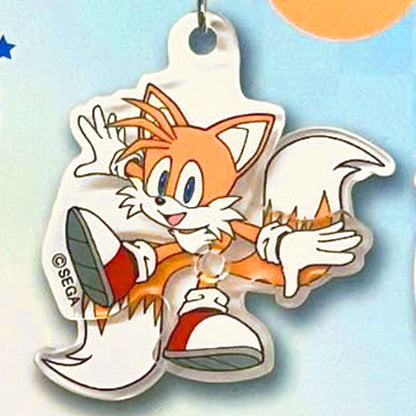 Sonic the Hedgehog Spinning Acrylic Keychain Gashapon Complete Set Gacha - GPN-KCM-0001SET