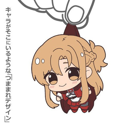 Sword Art Online Progressive - Asuna Cape Ver. - Tsumamare Pinched Rubber Strap Keychain - KEY-COS-0015