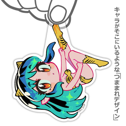 Urusei Yatsura - Lum - Tsumamare Pinched Acrylic Strap Keychain - KEY-COS-0056
