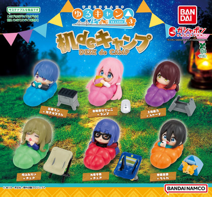 Yurucamp Laid Back Camp Season 3 Desk Camping Figure Gashapon Complete Set Gacha - GPN-BAN-0037SET